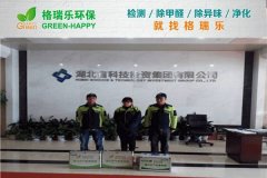 格瑞乐环保：湖北省科投办公区甲醛治理