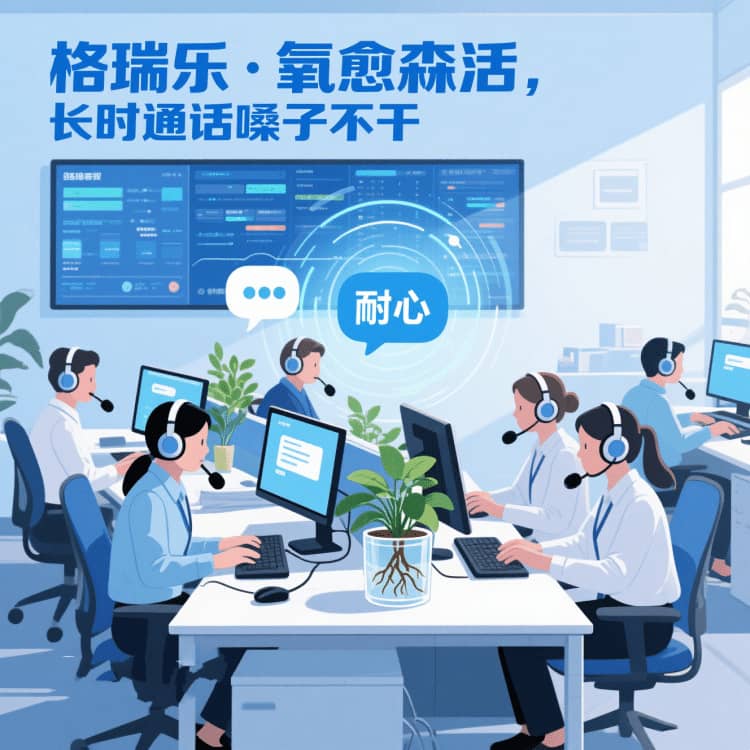 格瑞乐・氧愈森活 - 客服中心空气净化解决方案：让每一次沟通都沉浸在森林般的清透里